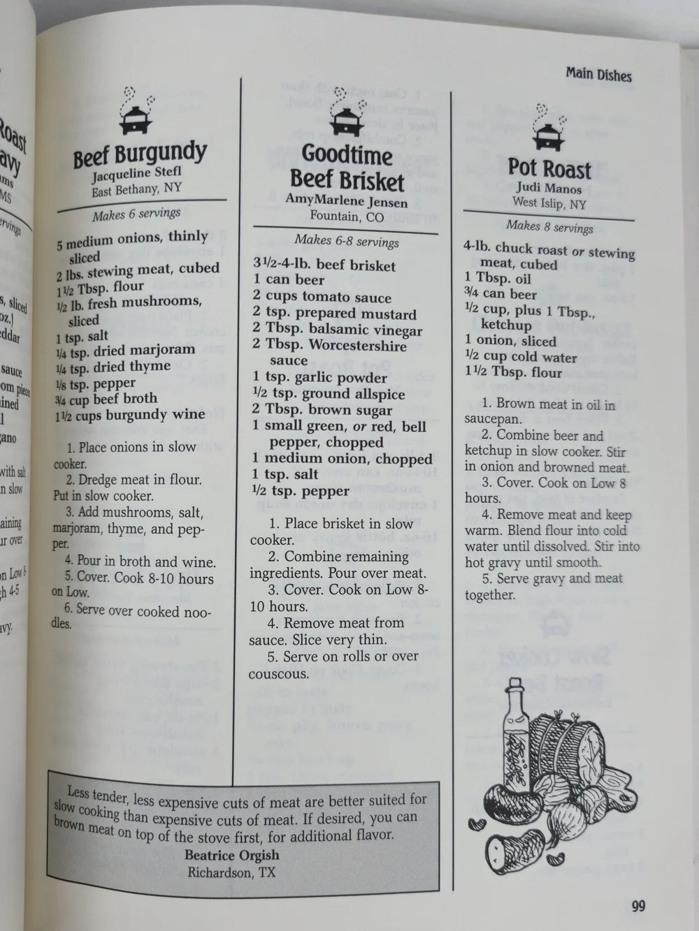 Fix-It and Forget-It Slow Cooker Cookbook Cottagecore Kitchen Rustic Farmhouse